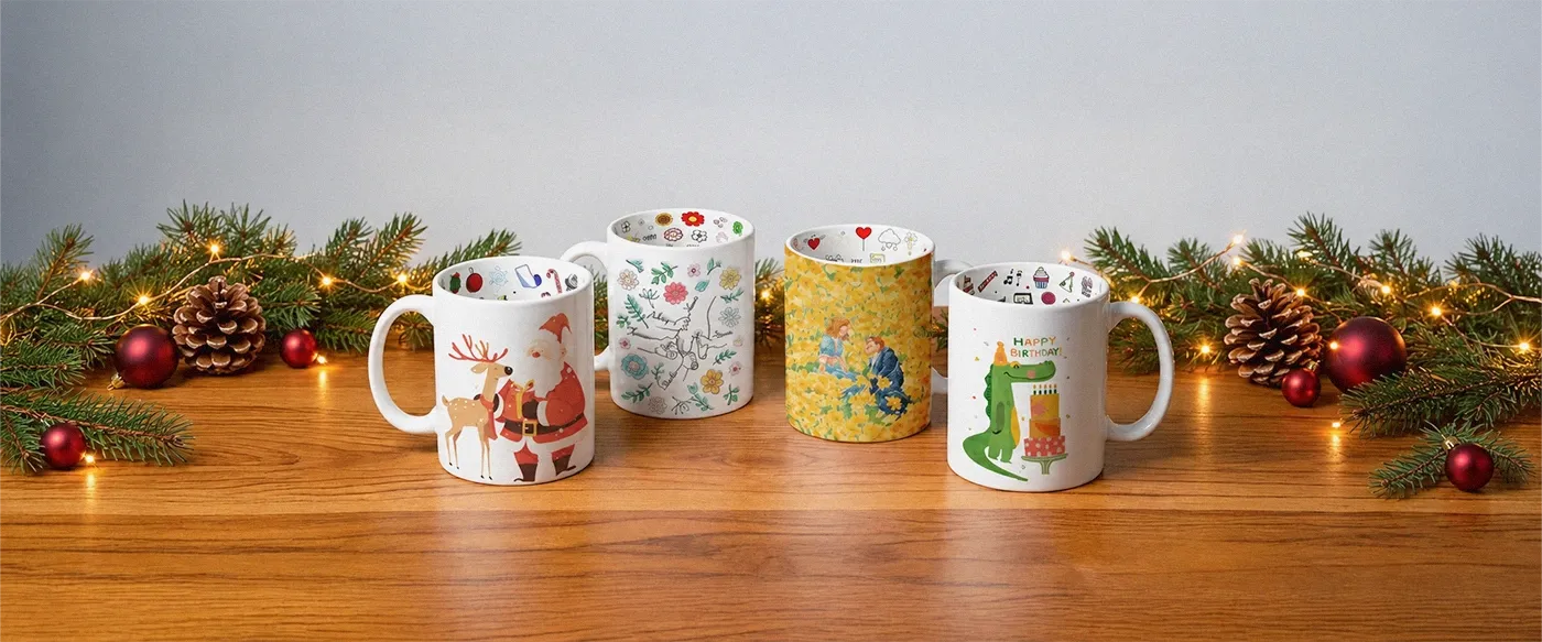 Seasonal Mug with pre-printed inside
