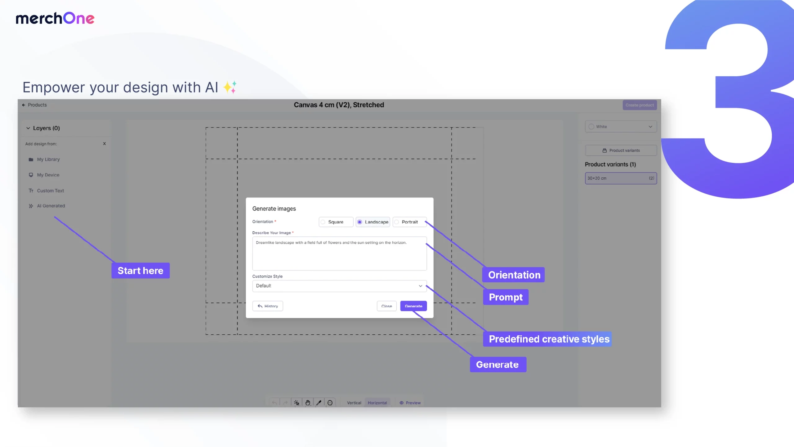AI-powered configurator Step 3