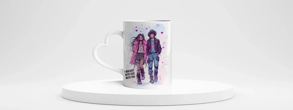 product pages heart shaped mug valentines day copy