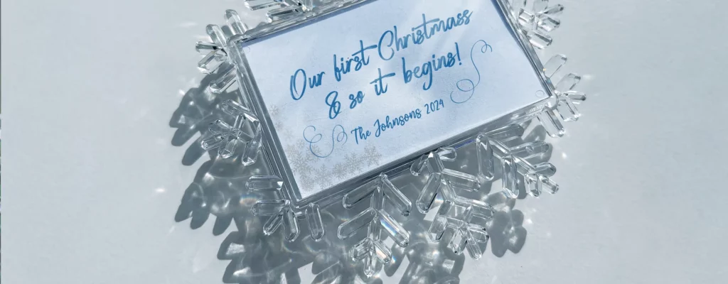 Clear Snowflake Ornament