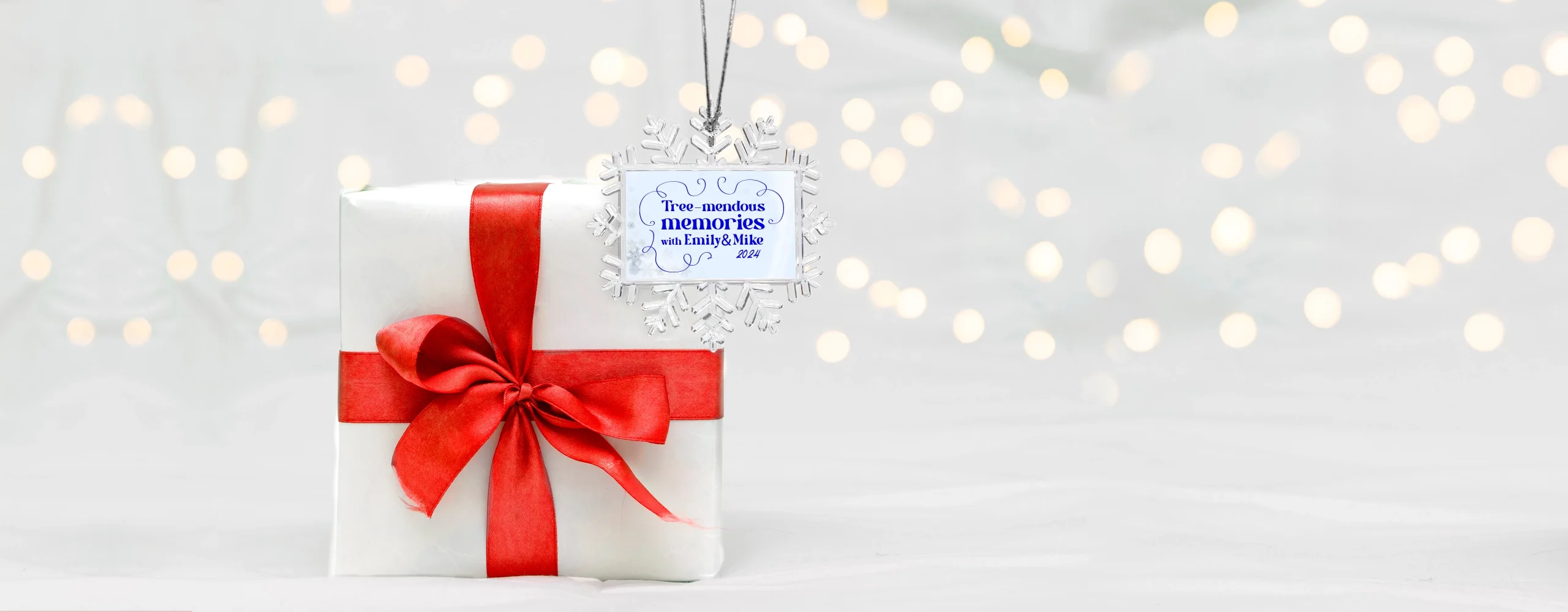 Clear Snowflake Environment (2) • merchOne Clear Snowflake Ornament • merchOne