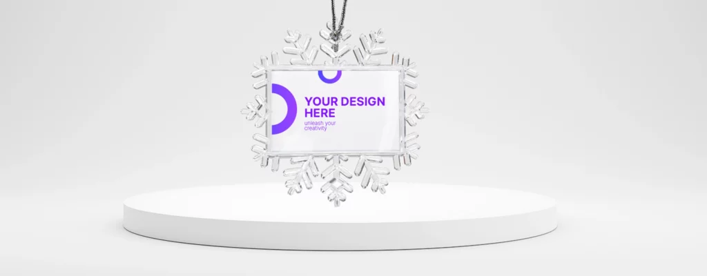 Clear Snowflake Ornament