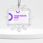 Clear Snowflake Ornament