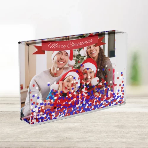 Personalized family photo Christmas gift design • merchOne