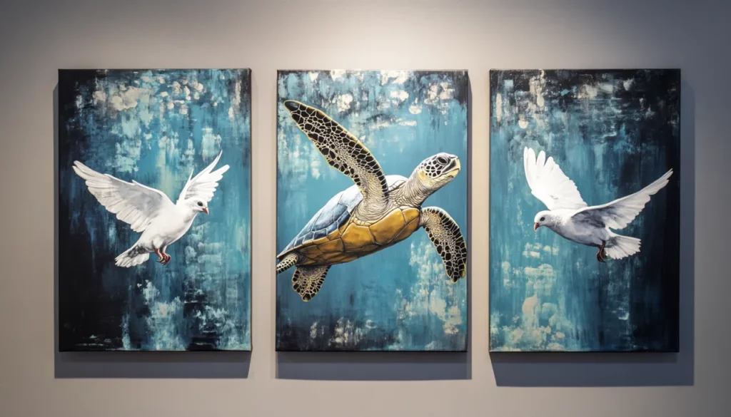 turtles and doves 3 canvas • merchOne