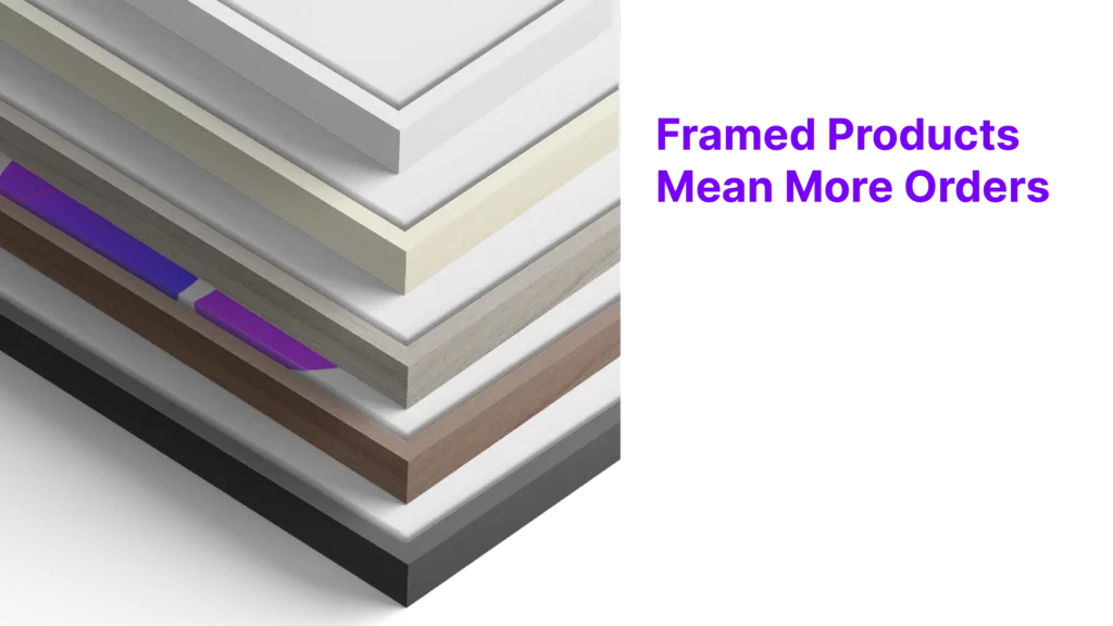 Framed vs Non-Framed products (2) • merchOne