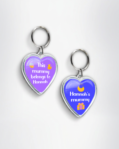 custom mother's day gifts - Heart Keyring