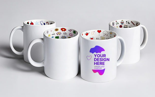 Seasonal Mug with Pre-Printed Inside