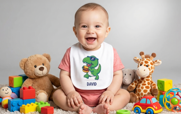 personalized baby bib