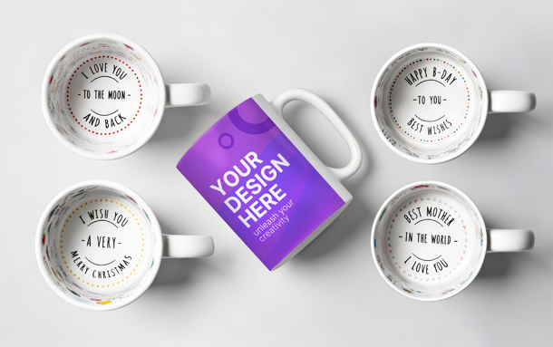 Seasonal Mug with Pre-Printed Inside
