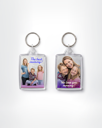 custom mother's day gifts - Rectangle Keyring