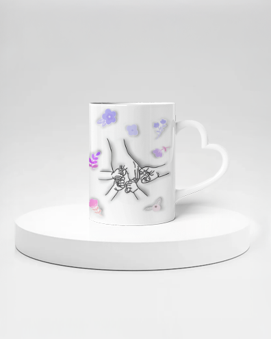 custom mother's day gifts - heart mug