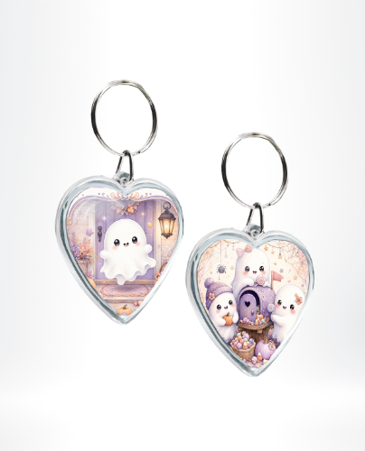 Heart Keyring for personalized halloween keychains, trick-or-treat party favors, and low-price seasonal gift add-ons.