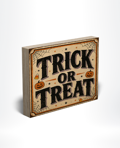 Wood Panel for farmhouse pumpkin decor, rustic halloween signs, and natural-tone seasonal wall art. 
